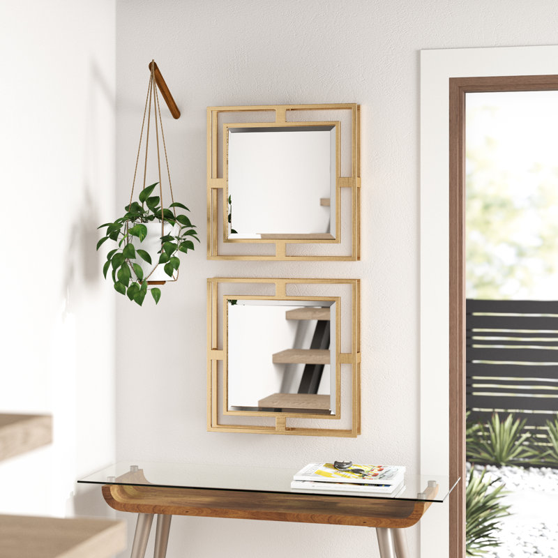 Glover Metal Square Wall Mirror