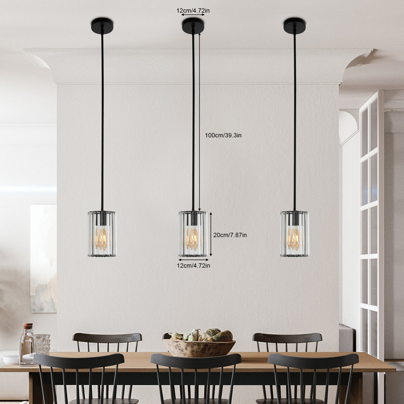 Luminaire suspendu 3 lumières Deiontae