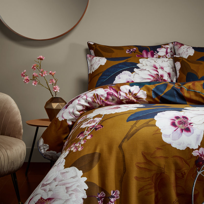 Kyoto Floral Duvet Cover Set with Pillowcases, Double - 2 Standard Pillowcases