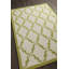 Tapis marocain en laine touffeté à la main vert et ivoire Acworth Authentic-294249215