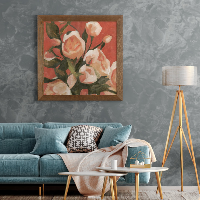 Dandelion Whisper II-impression de cadre photo, Toile encadrée érable, H 27,5 po x l 27,5 po x P 1,5 po