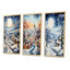 «Harmony Of Winter Village V», 3 pièces sur toile-253769060-253769065