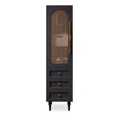 Porte en rotin de style français avec armoire en bois massif