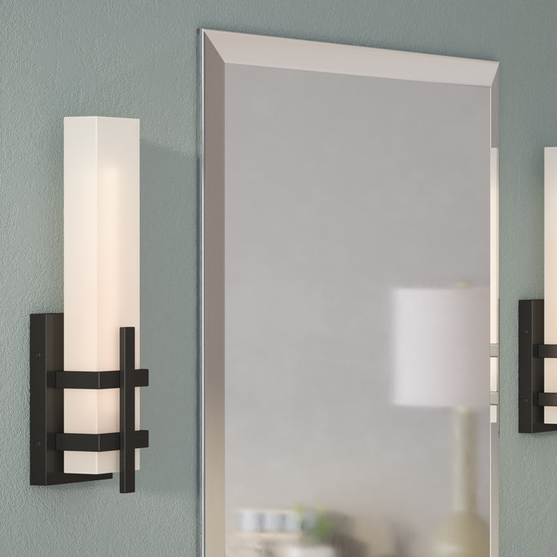 Maclachlan LED Flush Mounted Sconce, Aged Bronze