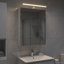  Bathroom Mirror Cabinet With Shelf Wall-Mounted Engineered Wood Storage-2137198440-2137198422