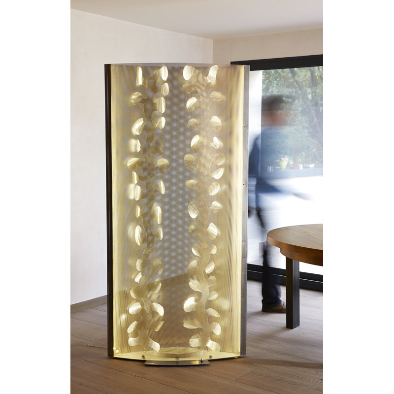 Lampe sur pied à colonne del 75" Floral