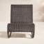 Chaise berçante d'extérieur en osier Antigua-167879041