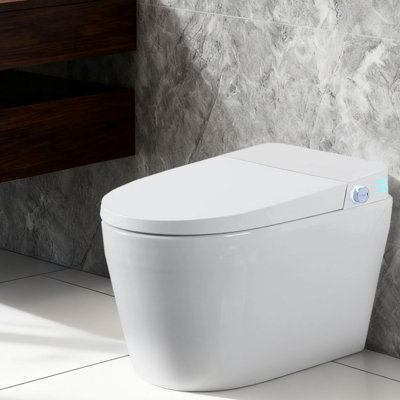 Smart toilets with Auto Open/Close, Auto Flushing, Nozzle Position , LED Screen Display, soft-close, and Remote Control