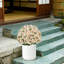 Décoration florale artificielle résistante aux rayons UV de 24 pouces en fausse fleur artificielle en forme de lotus adaptée aux espaces intérieurs et extérieurs (rose pêche), 2 pots par / ensemble-1469850128