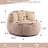 Multicolor Faux Fur Bean Bag With Ergonomic Design, High - Resilience Foam, Non Slip Base, Suitable For Multiple Spaces-2033123724