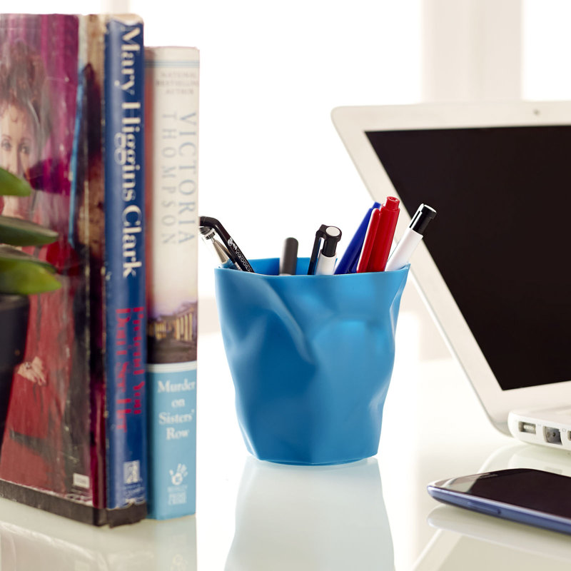 Modway Lava Blue Modern Pencil Holder