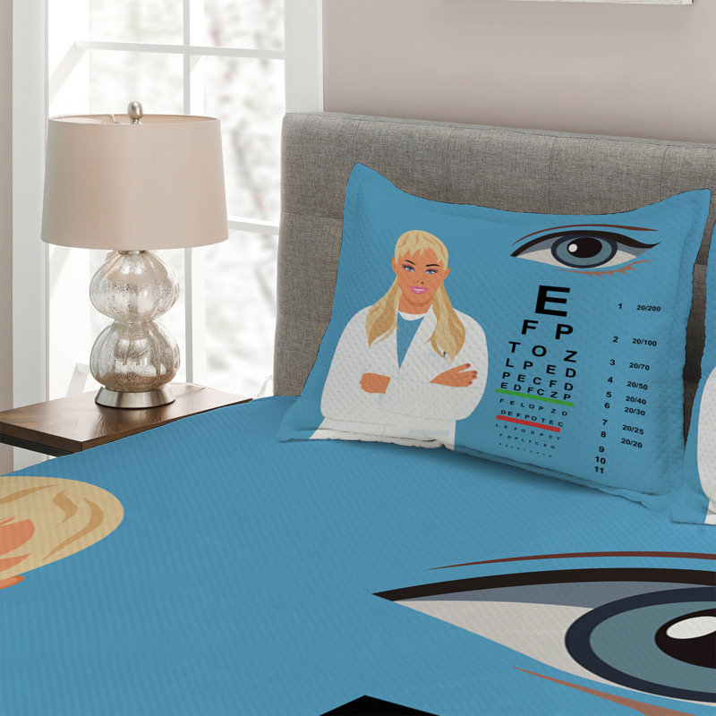 Polyester Coverlet, King Bedspread + 2 Shams