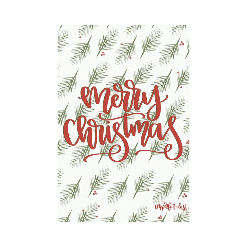 Merry Christmas by Imperfect Dust - Wrapped Canvas Print, 20.32 cm H x 30.48 cm W