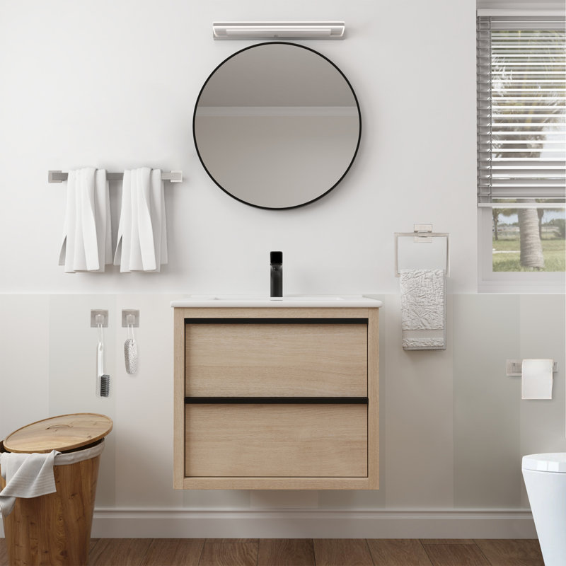 Ensemble de quincaillerie de salle de bain 5 pièces, Nickel brossé