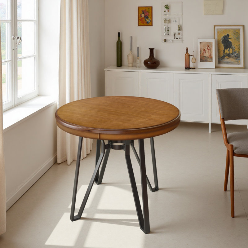 Table de bar ronde, Frêne clair