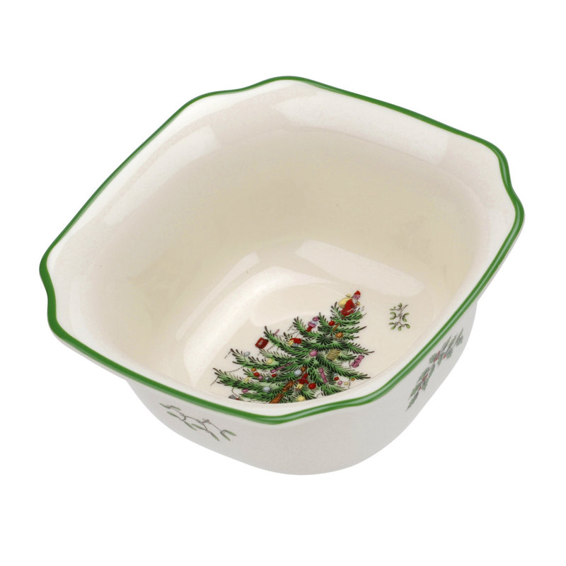 Spode Christmas Tree Square Bowl 5.5"