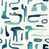 Turquoise / blanc