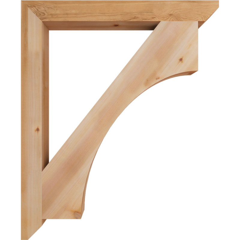 Support en bois Westlake, Cèdre rouge, H 46 po x l 3,5 po x P 38 po