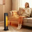 Living And Home 2000W 5180 BTU Electric Tower Space Heater with Adjustable Thermostat and with Digital Display