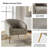 Dawson Boucle Barrel Chair With Metal Legs-1187788417