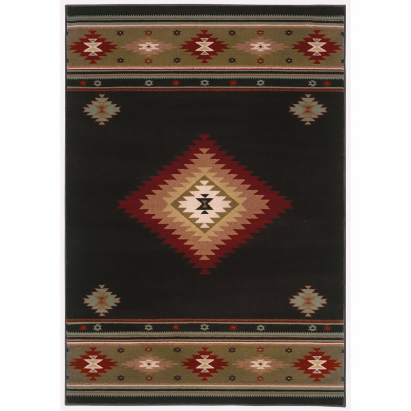 Tapis intérieur / extérieur Ivenson, Rectangle 4 pi 11 po x 8 pi 2 po