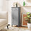 Armoire à linge de salle de bain avec deux tablettes réglables l 14 po x H 34,5 po x P 12 po