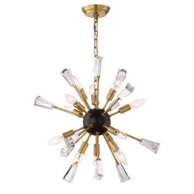 Luiza 12 - Light Glass Dimmable Sputnik Sphere Chandelier