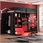 Lit mezzanine simple en bois avec bureau et rangement-133569009-133569011