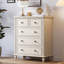 Commode d'appoint moderne en bois de cerisier simple