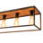Delcina Industrial Rectangle Cage Flush Mount-660188882