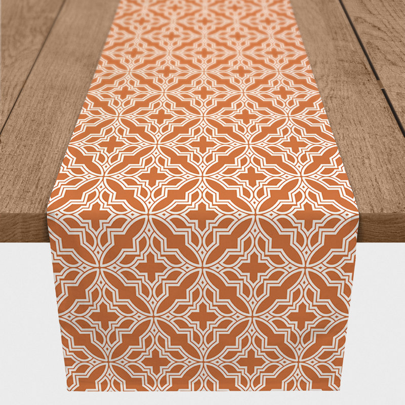 Chemin de table Camisa, P 16 po x L 72 po, Orange