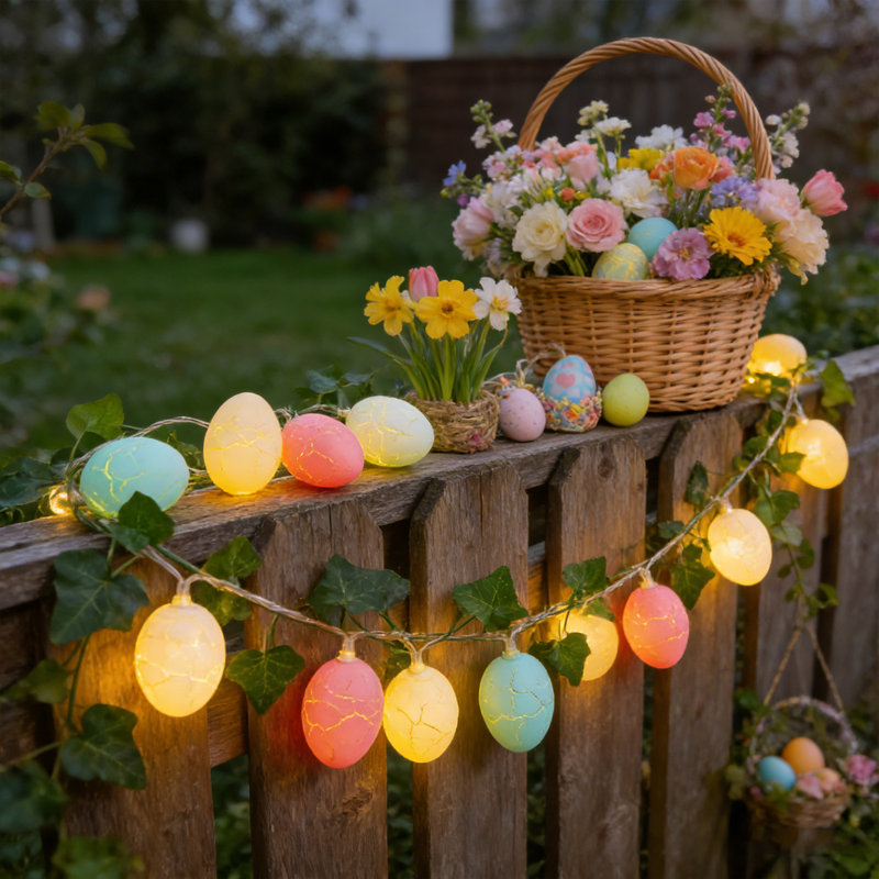 Guirlande de Pâques guirlande lumineuse, GNS