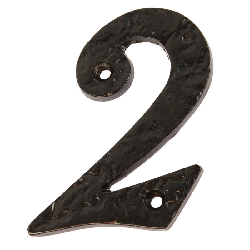 8.7cm H Iron House Number