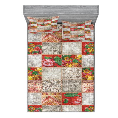 Microfiber Patchwork Sheet Set