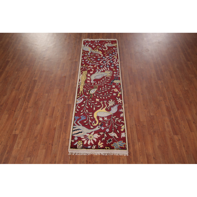 Tapis de couloir indien animaux Design Ziegler