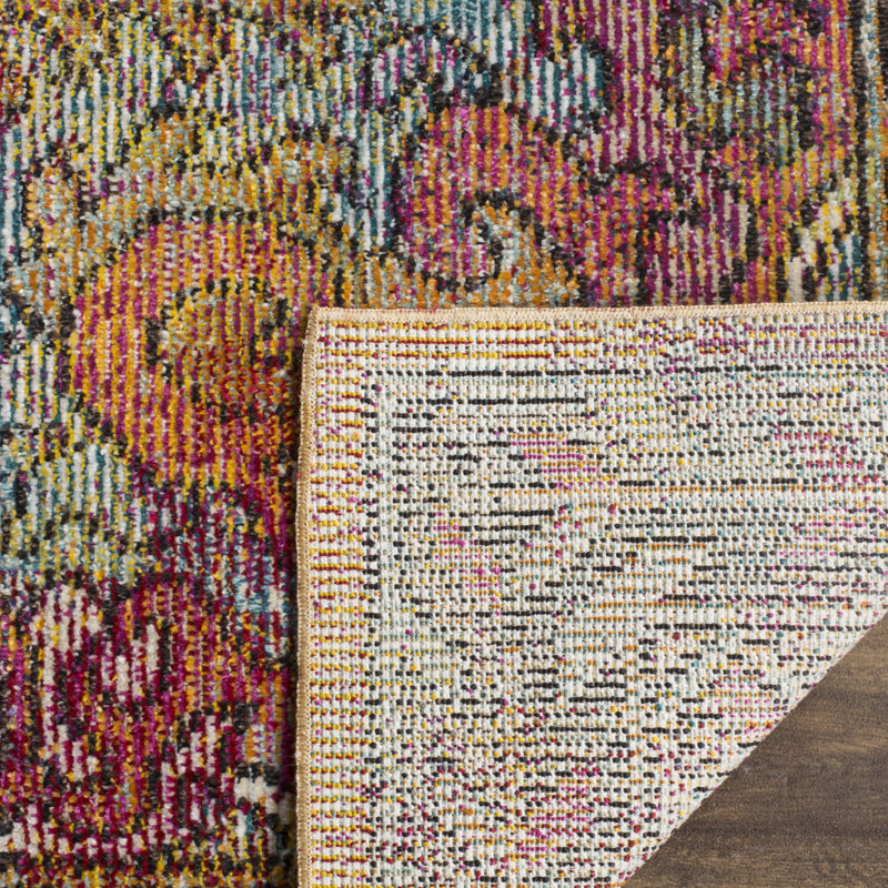 Gulshan Orange/Light Blue Rug, Runner 66 x 213 cm
