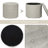 Round Tuffed Upholstered Storage Ottoman-1105199558
