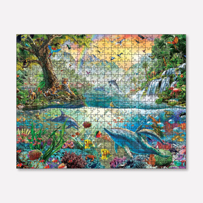 Casse-tête 1000 pièces, 26,8 po x 18,9 po | Conception 100% carton de haute qualité et éclatante | Parfait pour le plaisir en famille, le soulagement du stress et les jeux éducatifs | Cadeau pour adultes et enfants | Dimensions de la boîte: 13,2 po x 9,1 po x 2,0 po