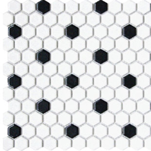 Carreau de mosaïque en porcelaine 1 "x 1" Cascade