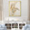 «Beige et or», impression sur toile