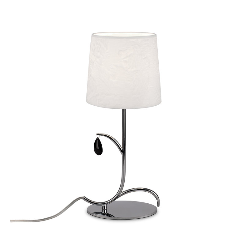 Downridge Metal Table Lamp, Polished Chrome