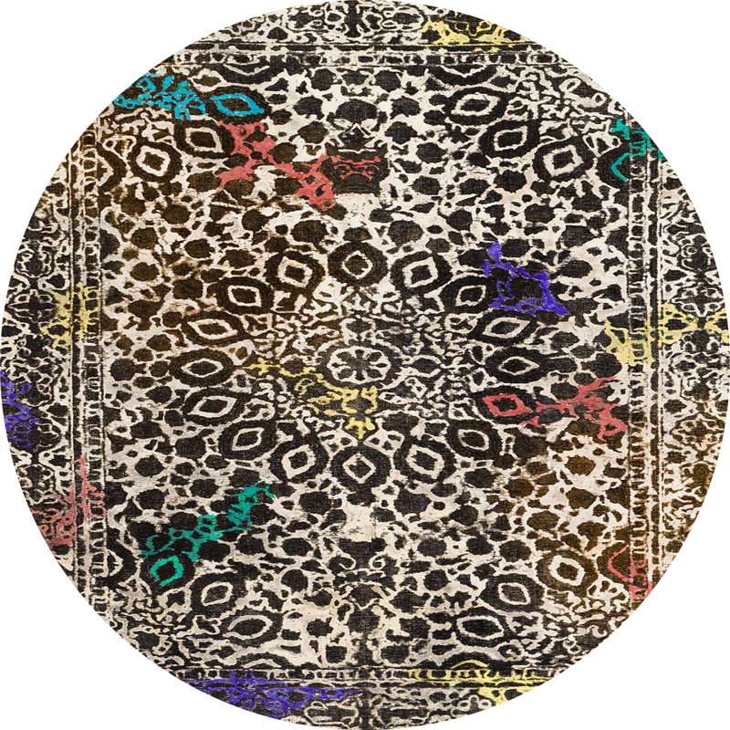 Tapis abstrait moderne 1603, Rond 8 pi