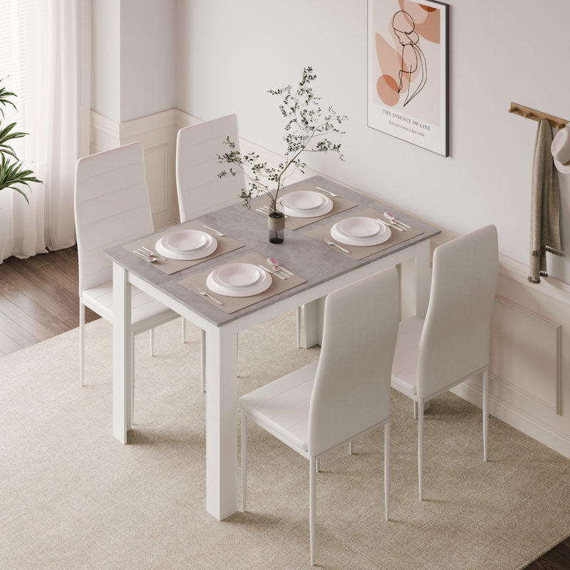 4 - Person Dining Set, Grey