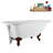 62" Streamline Clawfoot Tub,Tray,Drain, Clawfeet-101628986-102218228