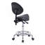 Chaise avec tabouret et dossier pivotant
