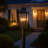 Dawson 28.75" Three Light Outdoor Post Mount Lantern with Clear Beveled Glass