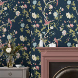 Summer Palace Sage and Apricot Removable Wallpaper