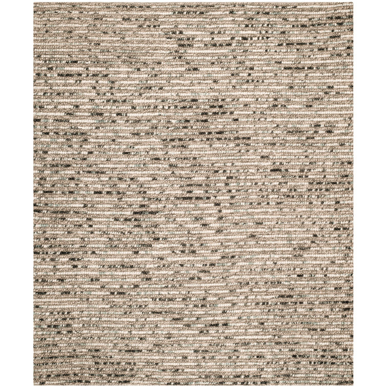 Ferrera Abstract Hand-Knotted Blue/Brown Area Rug
