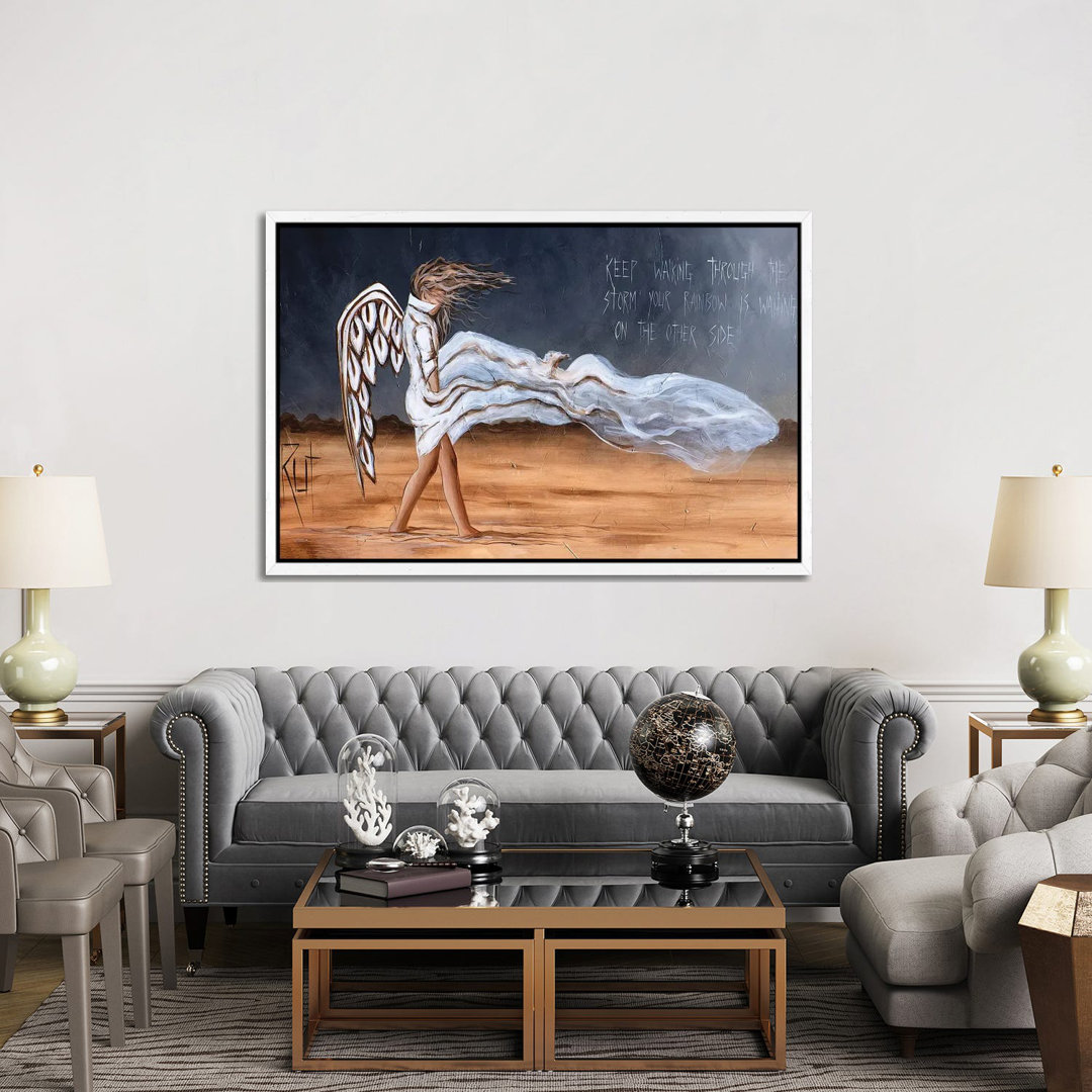 Keep Walking Through The Storm by Ruth's Angels - Gallery-Wrapped Canvas Giclée on Canvas