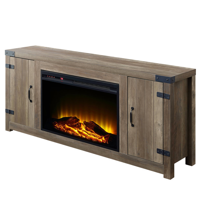 Rustic Oak Fireplace Tv Stand With Quality Storage And A Versatile Design Convenient Solutions
